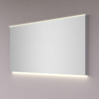 Sanistunter - Vrd spiegel met LED strip boven en indirecte verlichting onder + spiegelverwarming 120x60x4